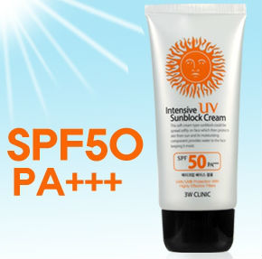 Uv日焼け止めクリーム3wクリニック集中的なspf50/pa++70ml問屋・仕入れ・卸・卸売り