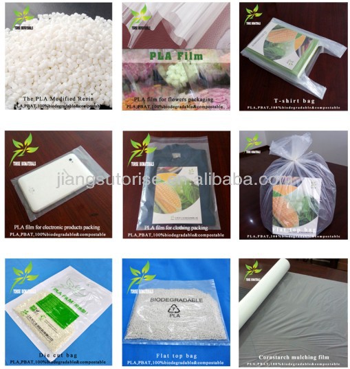 EN13432/ASTM D6400 100% Biodegradable corn starch films