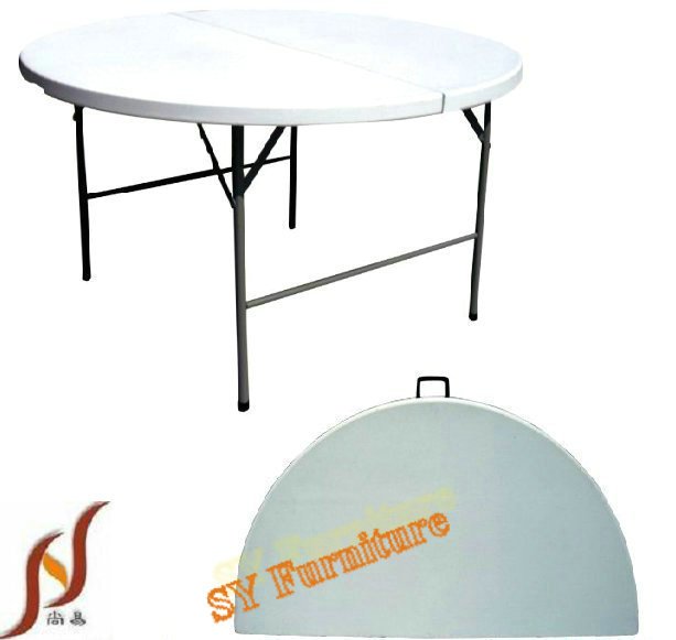 72 folding plastic <strong>round</strong> outdoor dining table in home&garden