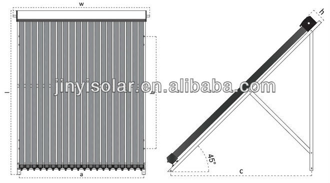 太陽keymarkjinyien12975ヒートパイプ真空管太陽熱コレクター問屋・仕入れ・卸・卸売り