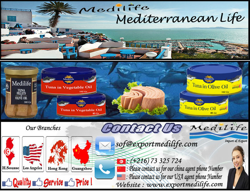 Can of Tuna in Vegetable Oil, 100% High Quality of Tuna, Tuna in Vegetable Oil, 162 g