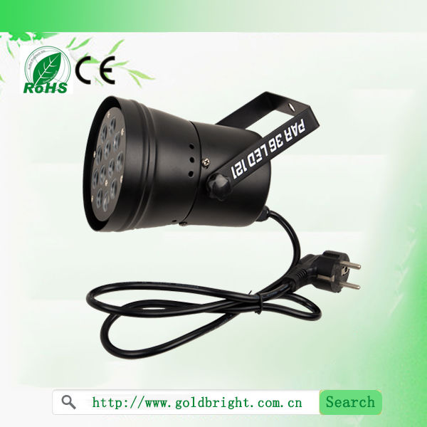 PAR 36 LED FLAT LIGHT 12W RGB PAR36 4CH DMX512 STAGE PARTY LIGHTING