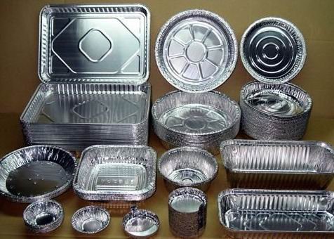 Coated aluminum foil containers for Aviation/airline