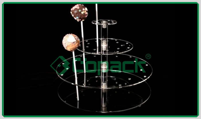 Pim Pom Lollipop desktop Lucite display