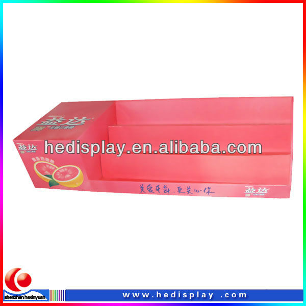 shelf retail top display for chew gum/small table top display box/cardboard fresh display cabinet