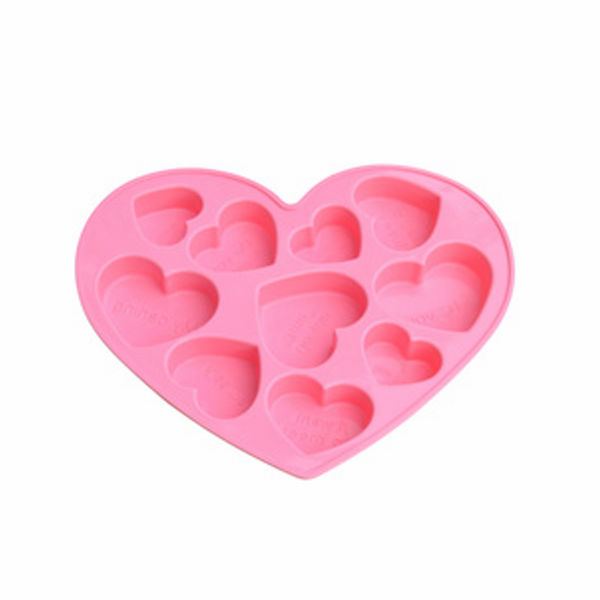 Heart Shape Silicone Chocolate Soap Cake decorating Mold Mould Tray Pan Maker china manufacture