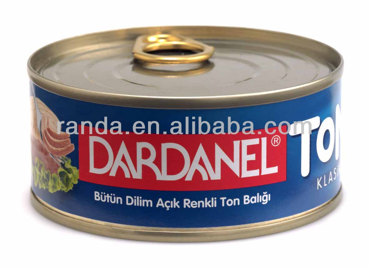 Tuna in can with EOE lids