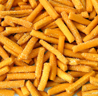 Wasabi flavor fried crackers/ wasabi rice crackers