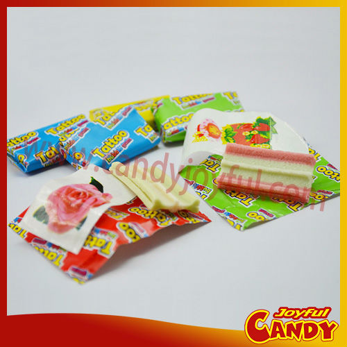 Fruit Bubble Gum with tattoo