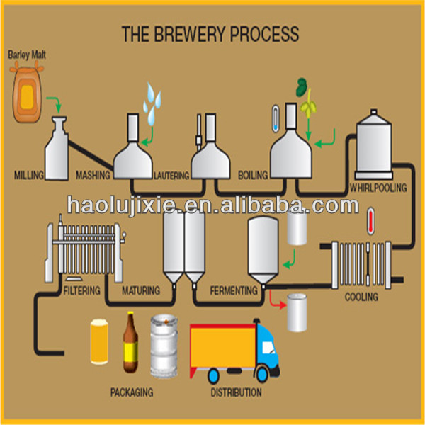 300L of pub automatic beer brewing equipment/beer equipment /pub beer brewing system