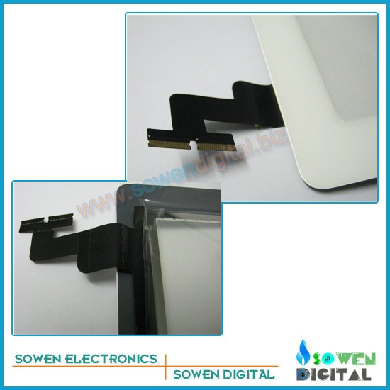 Touch screen for ipad 2 digitizer Touch panel White or Black,OEM digitizer 1set 3M adhesive Free, Free shipping,Best quality