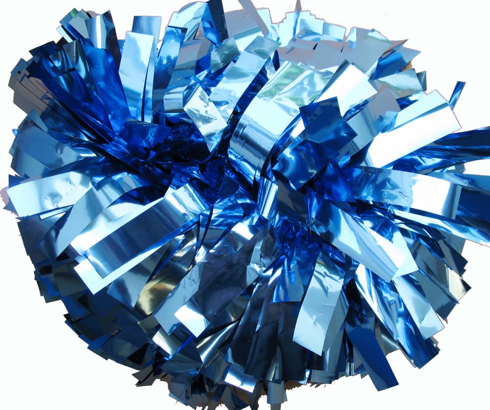 Blue Pom Poms