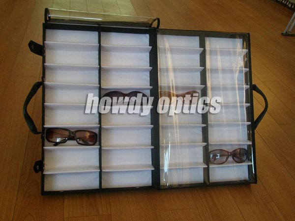 32 glasses display case, eyewear display box, suitcase, for holding 32pcs of sunglasses