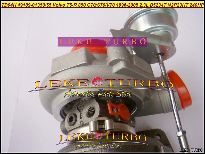 - TD04HL-16T 49189-01350 49189-01355 Volvo T5-R 850 C70 S70 V70 1996-2005 2.3L B5234T 240HP turbocharger (2)