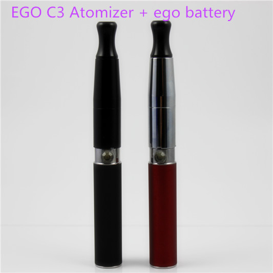 2014 newest e-solid and dry herb vaporizer pen EGO C3 with full aluminum tube / dry herb vaporizer pen