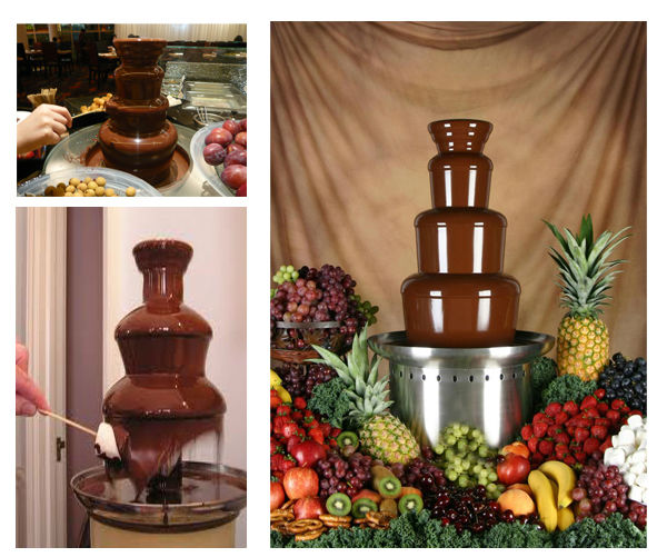 2013 newest ANT-8060 Auger 4 tiers stainless steel commercial chocolate fountain sale