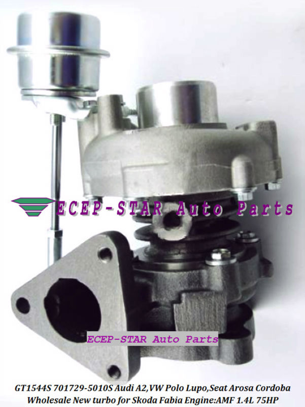 GT1544S 701729-5010S Audi A2,VW Polo Lupo,Seat Arosa Cordoba,Skoda Fabia 1.4L AMF 1.4L 75HP turbocharger