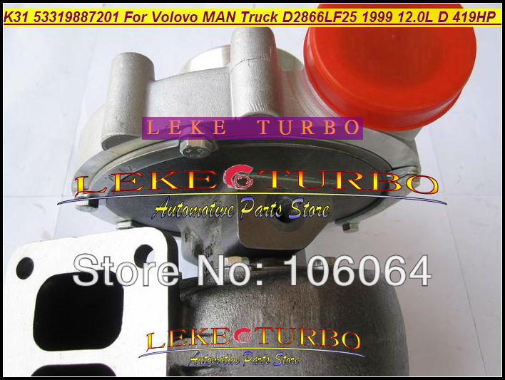 K31 53319887201 51.09100-7516 Volovo MAN truck D2866LF25 1999 12.0L D 419HP Turbine turbocharger (2)