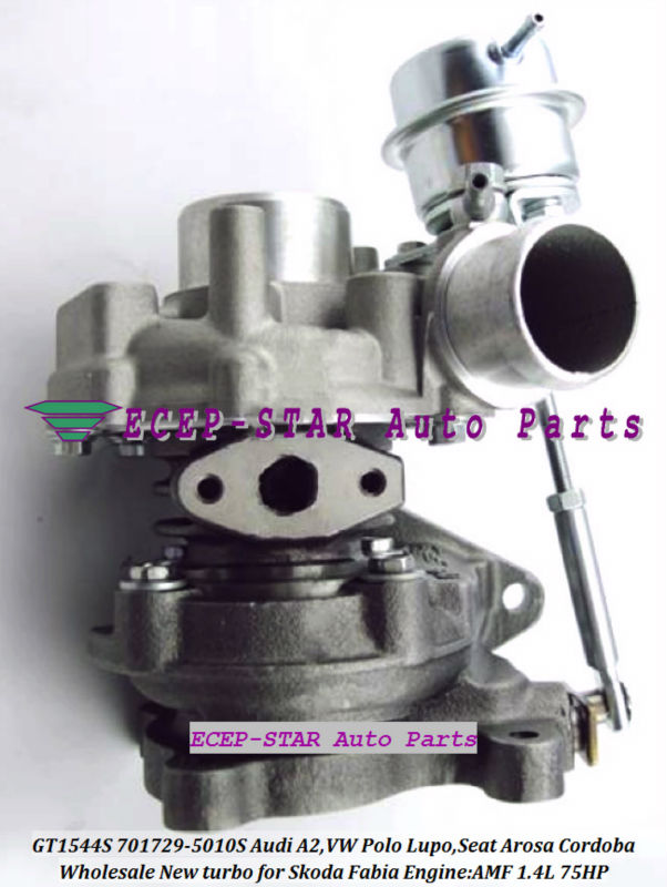 GT1544S 701729-5010S Audi A2,VW Polo Lupo,Seat Arosa Cordoba,Skoda Fabia 1.4L AMF 1.4L 75HP turbocharger (1)