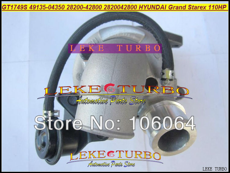 GT1749S 49135-04350 28200-42800 Turbo Turbine Turbocharger For Hyundai Grand Starex 110HP 1.5L (7)