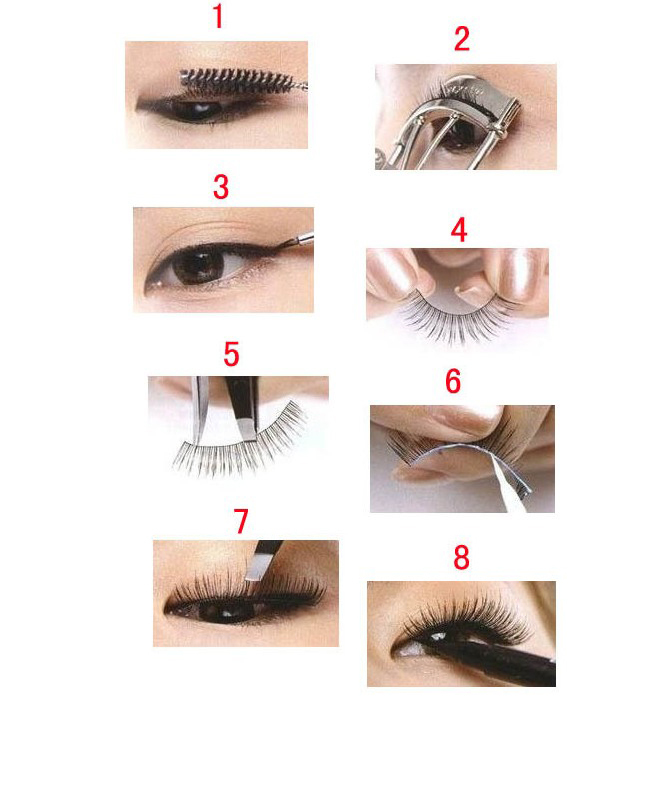 Step-by-Step Guide to Applying False Eyelashes
