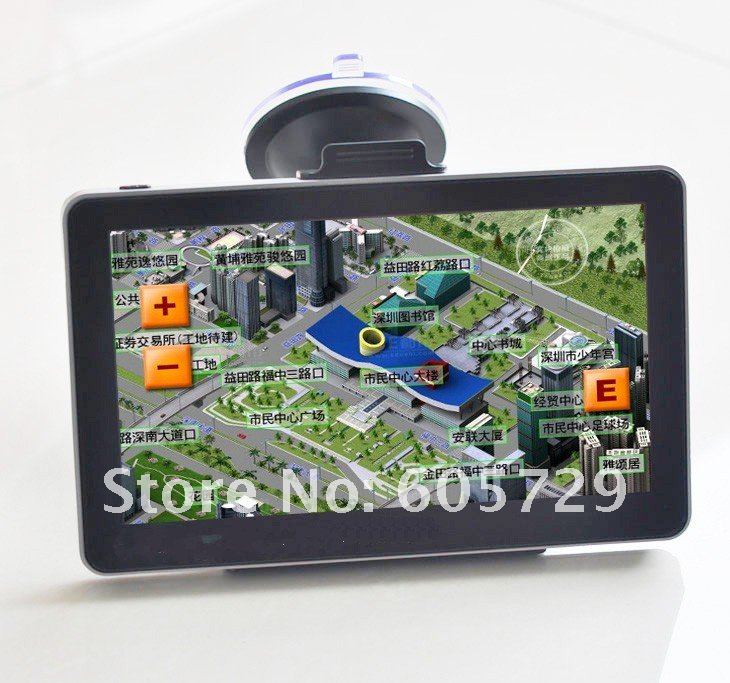 av in gps navigator with 7 inch 4GB 128DDR HD ARM11, 500MHZ