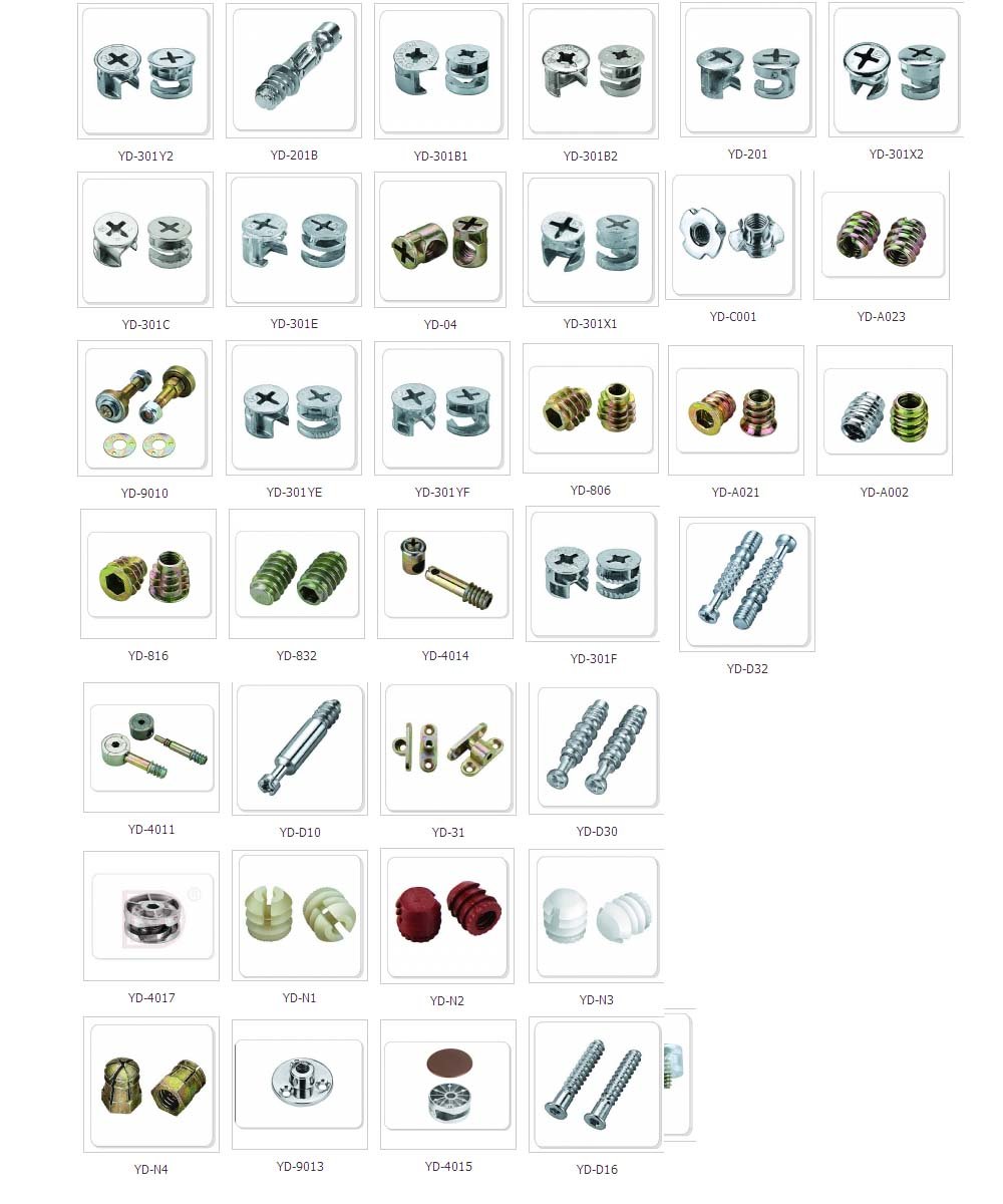 14 6 12 Furniture Cam Lock Screw Minifix Fastener 3in1 Connector Yd