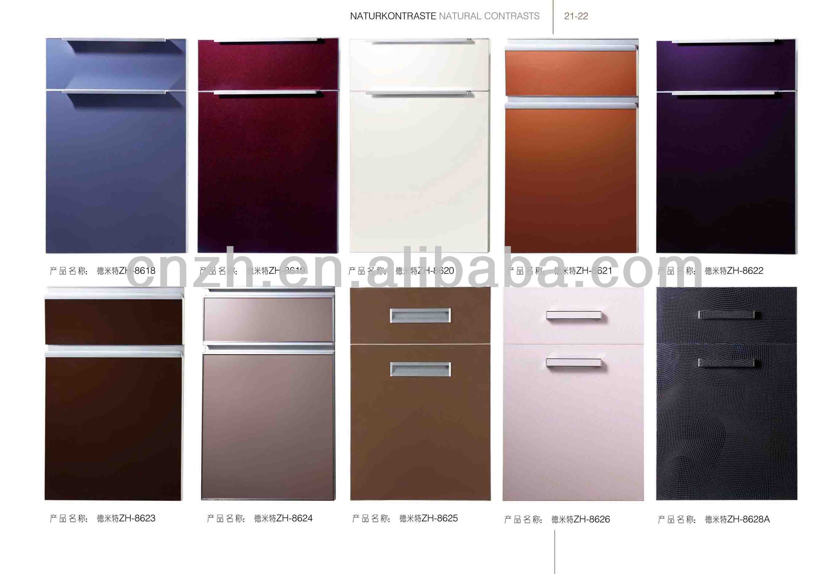 Fabriek directe acryl hoogglans keuken kast deur ontwerpen keuken ...
