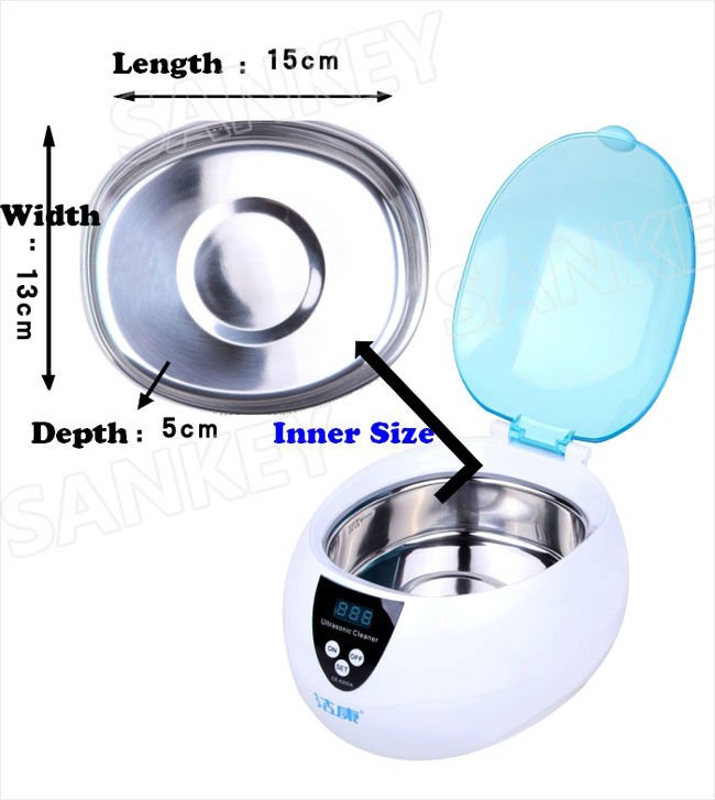 New 110V Original Multi-function Ultrasonic Jewellery / Dentures / Glasses / Watch / DVD / Container / Feeder Cleaner Washer  