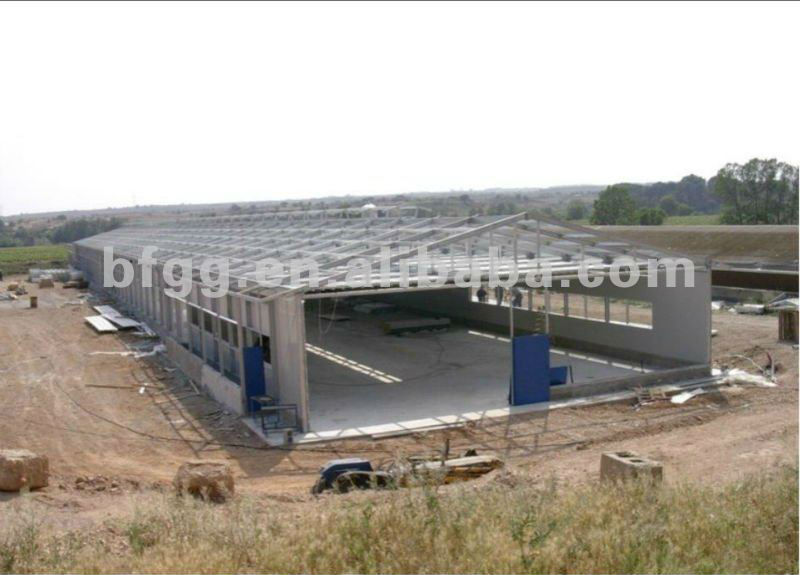 low cost prefabricated cow shed houses design