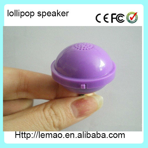Universal Lollipop Speaker as gift,round speaker