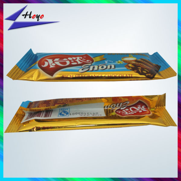 Attractive fin seal bag chocolate bars wrapping film packaging