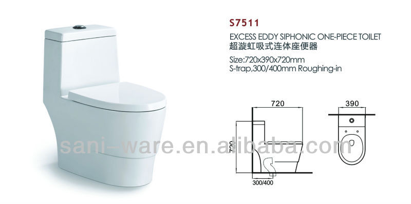 セラミックワンピース正方形のモバイルでトイレs- トラップから潮州s7506メーカー仕入れ・メーカー・工場