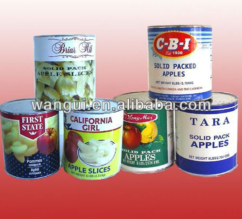 Canned FujiApple with FDA Certificates