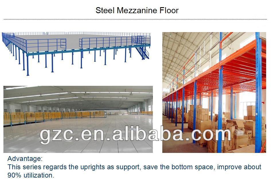鉄骨構造メザニンフロア工業用倉庫の収納のためのプラットフォーム仕入れ・メーカー・工場