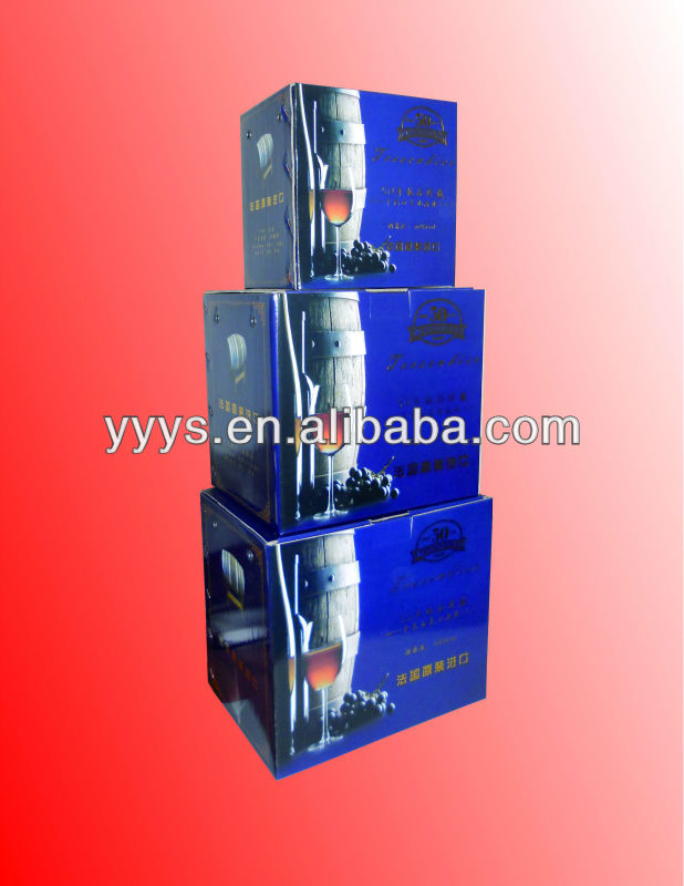 2013 Best Selling High Class Red Wine Paper Box