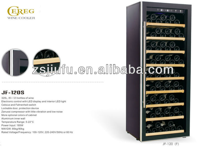 JF-120S 120-Bottle electronic control of red wine Cooler
