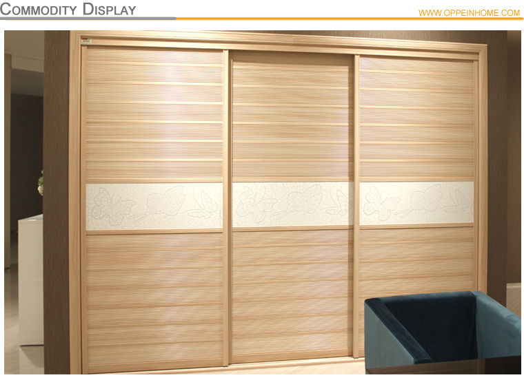 oppein3スライディングドアの現代寝室の家具ワードローブクローゼット木製問屋・仕入れ・卸・卸売り