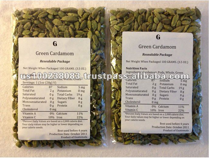 United States 100g of 100% Natural Green Cardamom Seeds