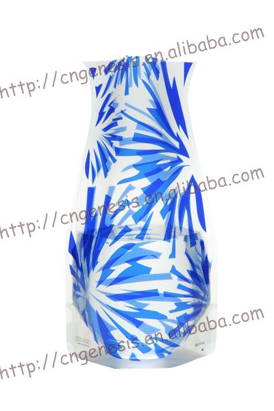 広口折り畳み式のプラスチック製の花の花瓶-PVC/ PET問屋・仕入れ・卸・卸売り