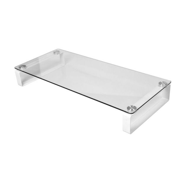 Crystal Glass Desktop Perspex Laptop Computer Stand Crystal Desktop Perspex Laptop Computer Stand Standing Desk Glass