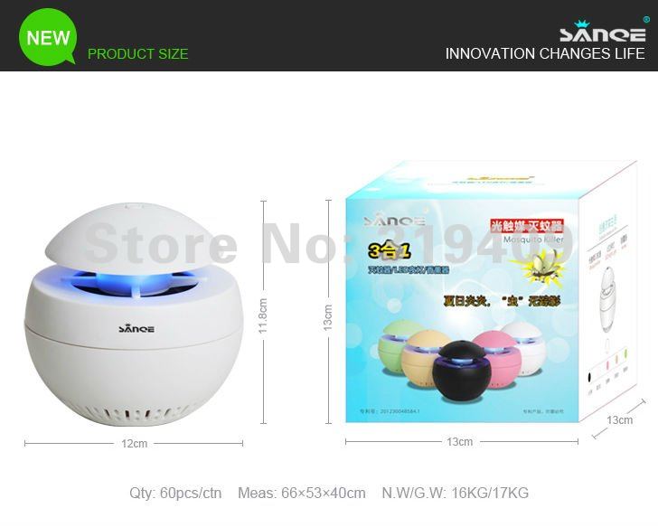 AD5 Mosquito Killer LED Lamp-Product Size
