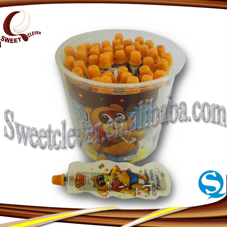 chocolate jam with magic pop candy bag
