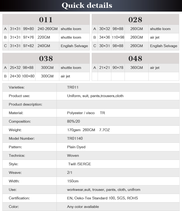 tr suiting fabric for uniform, suit, pants,trousers,cloth,Arabian robe