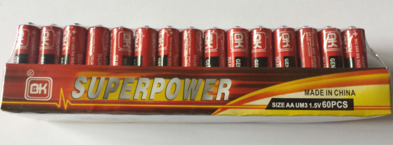 Aaaaa60pcs/box1.5v炭素亜鉛乾電池仕入れ・メーカー・工場