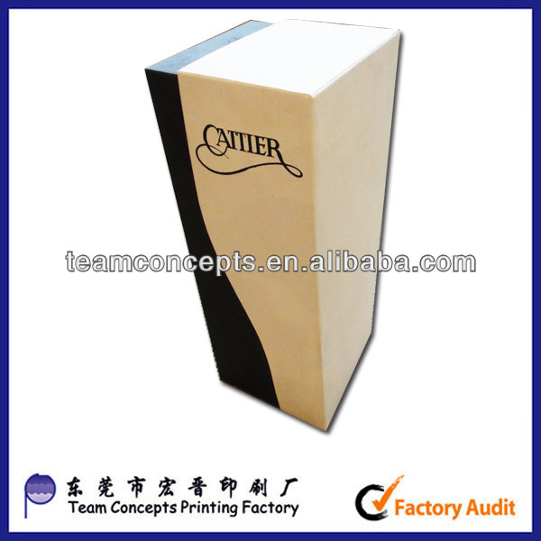 2014 fancy design printed paper champagne box sample free