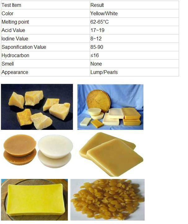Newest refined white Beeswax used for cosmetic.