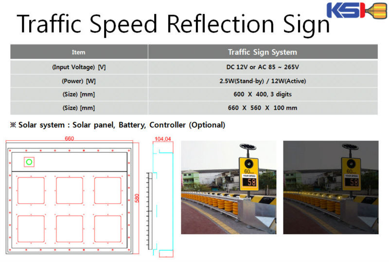 SOLAR LED CAR SPEED DISPLAY