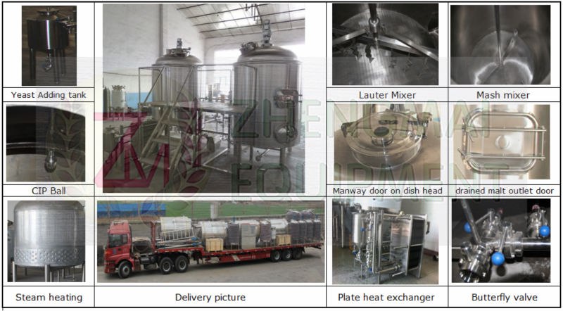 Micro beer brewery system with turnkey project
