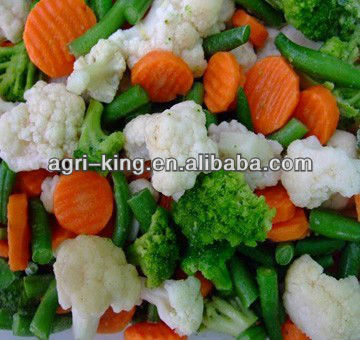 different kinds iqf mixed vegetable